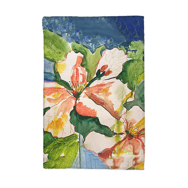 White Hibiscus Kitchen Towel