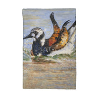 Beach Bird Bath Kitchen Towel