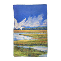 Flying Egret Kitchen Towel
