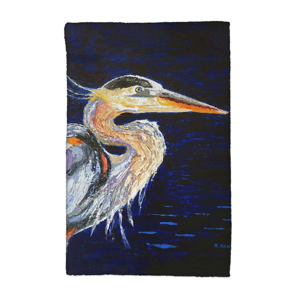 Palette Blue Heron Kitchen Towel