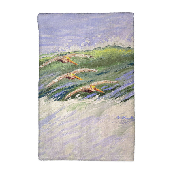 Pelicans Cruising Kitchen Towel