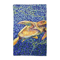 Pointilist Sea Turtle Kitchen Towel