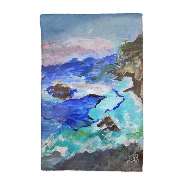 Sailing the Cliffs Kitchen Towel