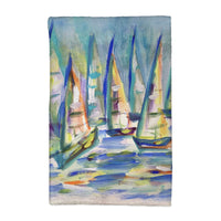 More Sailboats Kitchen Towel