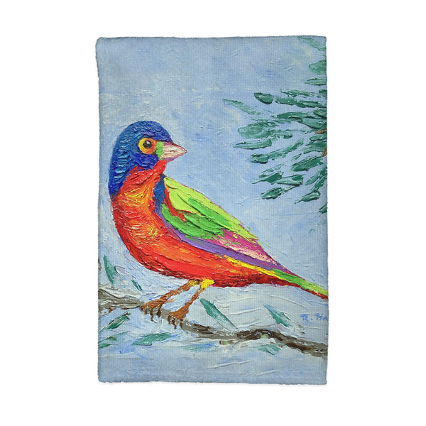 Palette Painted Bunting Kitchen Towel