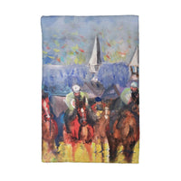 Horse Steeplechase Kitchen Towel