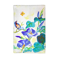 Blue Morning Glories Kitchen Towel