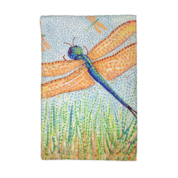 Pointillist Dragonfly Kitchen Towel