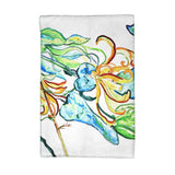 Blue Butterfly & Floral Kitchen Towel