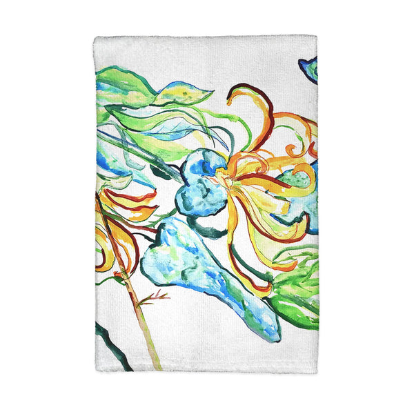 Blue Butterfly & Floral Kitchen Towel