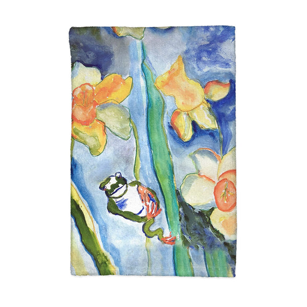 Daffodils & Frog Kitchen Towel