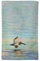 Gliding Pelican Kitchen Towel
