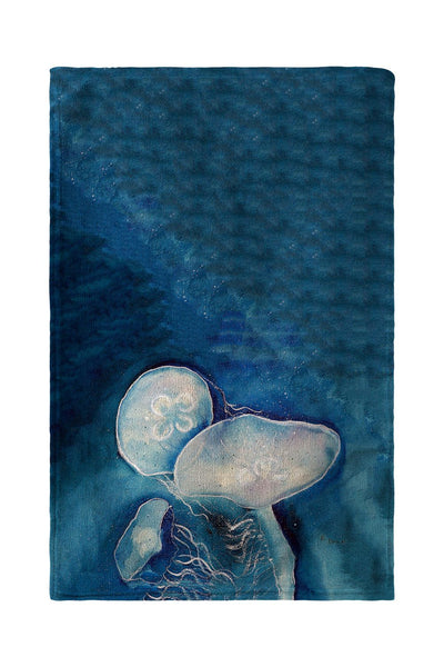 Blue Jellyfish Kitchen Towel