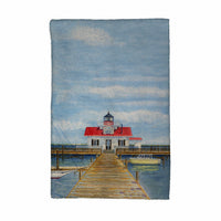 Marshes at Manteo Lighthouse Kitchen Towel