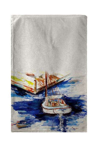 Sailboat & Dock Kitchen Towel