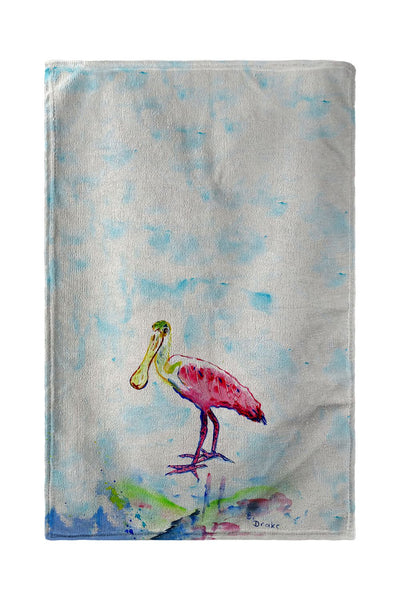 Betsy's Pink Spoonbill Kitchen Towel