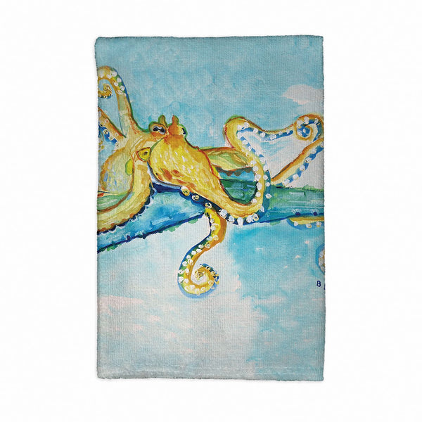 Gold Octopus Kitchen Towel
