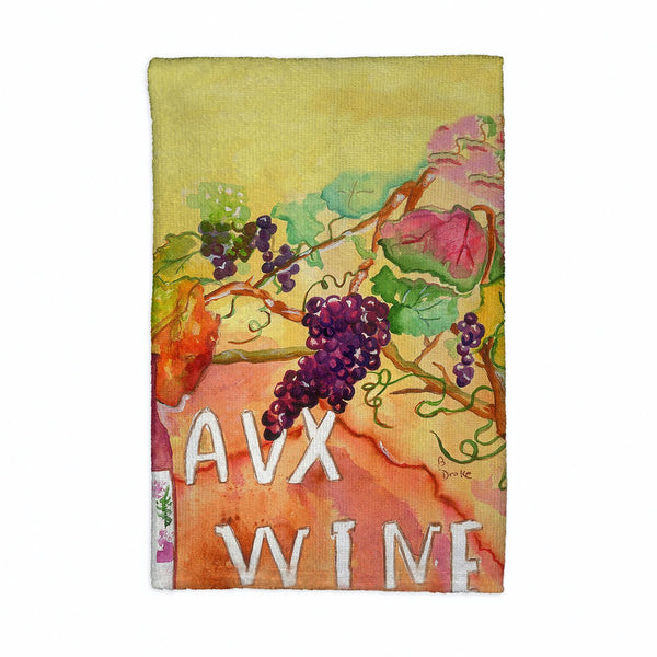 Wine and Grapes Kitchen Towel