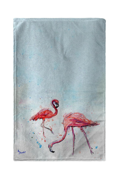 Funky Flamingos Kitchen Towel