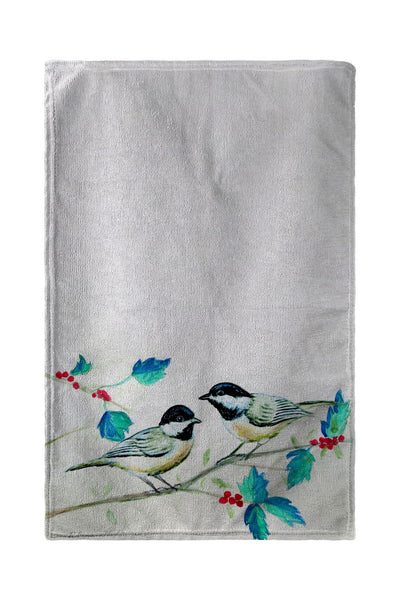 Christmas Chickadees Kitchen Towel