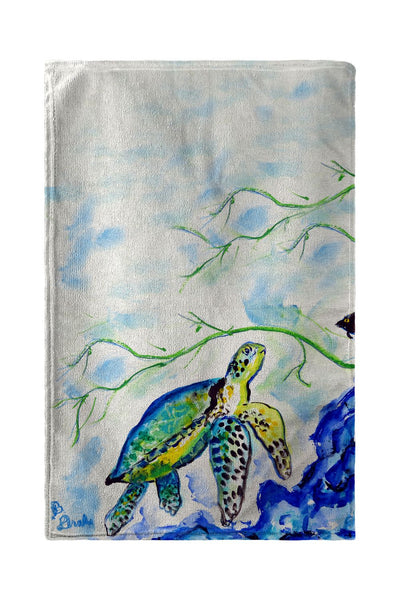 Yellow Sea Turtle Kitchen Towel