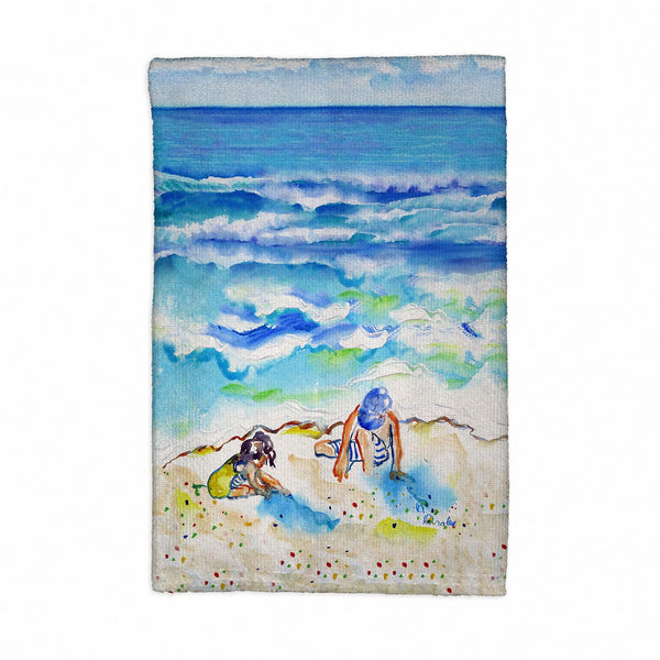 Playing in the Sand Kitchen Towel