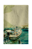 Oyster Boat Kitchen Towel