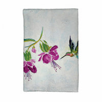 Purple Hummingbird Kitchen Towel