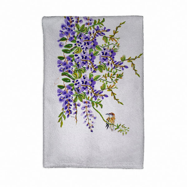 Wisteria & Bird Kitchen Towel