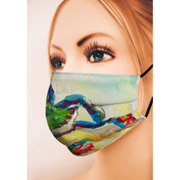 Teal Crab Face Mask Set of Two