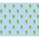 Tiled Pineapple Blue Face Mask Set of Two