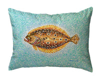 Pointillist Flounder No-Cord Pillow