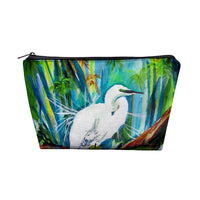 Acyrlic Egret Pouch 8.5x6