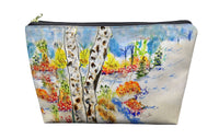 White Birch Pouch 8.5x6