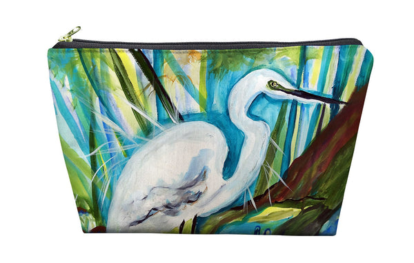 Betsy's Great Egret Pouch 8.5x6