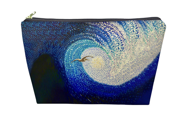 Wave and Pelican Pouch 8.5x6