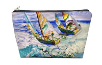 Sailboats Tacking Pouch 8.5x6