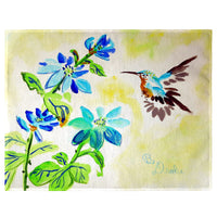 Aqua Hummingbird Place Mat Set of 4