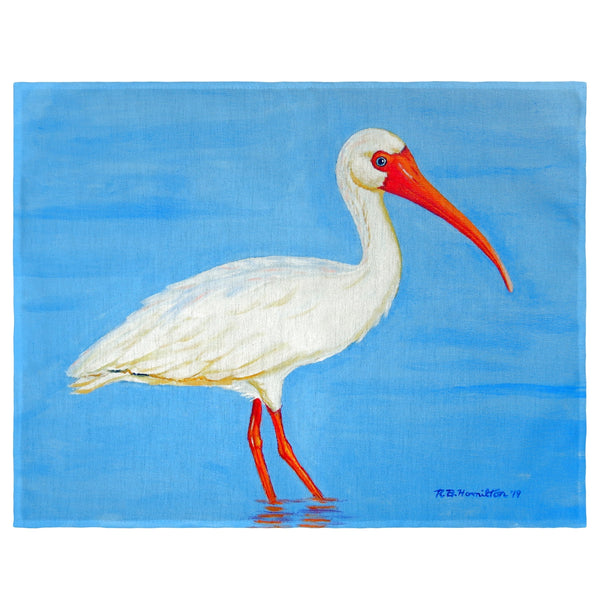 Posing White Ibis Place Mat Set of 4