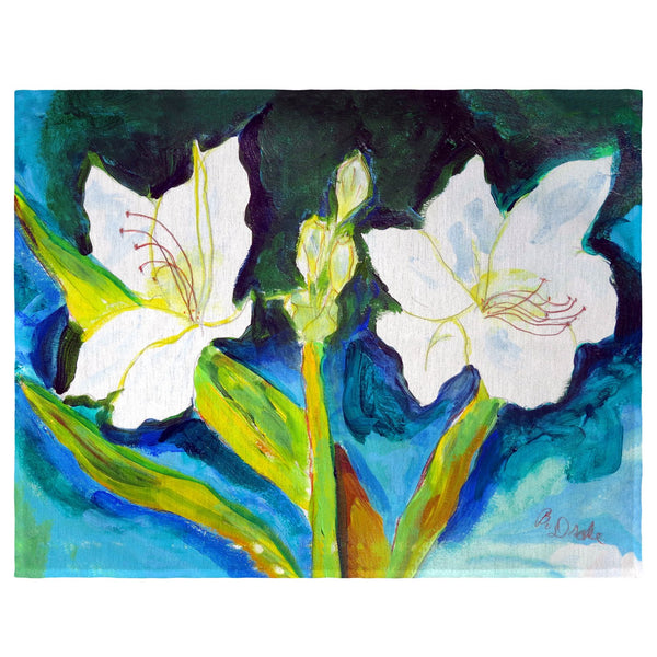 White Lilies Place Mat Set of 4