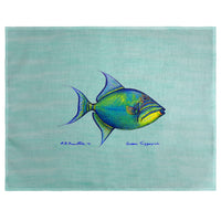 Trigger Fish Teal Place Mat Set of 4