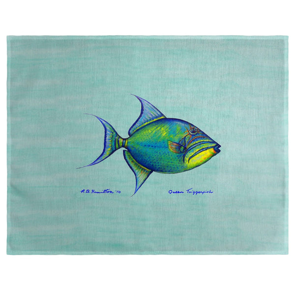 Trigger Fish Teal Place Mat Set of 4