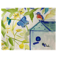 Blue Bird House Place Mat Set of 4