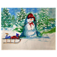 Snowman & Sled Place Mat Set of 4