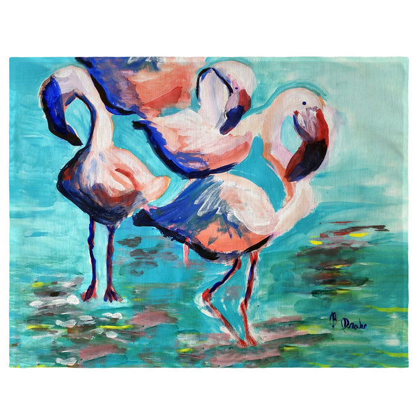 Dancing Flamingos Place Mat Set of 4