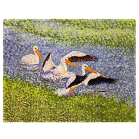 White Pelican Wings Place Mat Set of 4