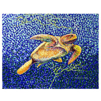 Pointilist Sea Turtle Place Mat Set of 4