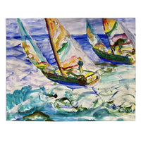 Sailboats Tacking Place Mat Set of 4