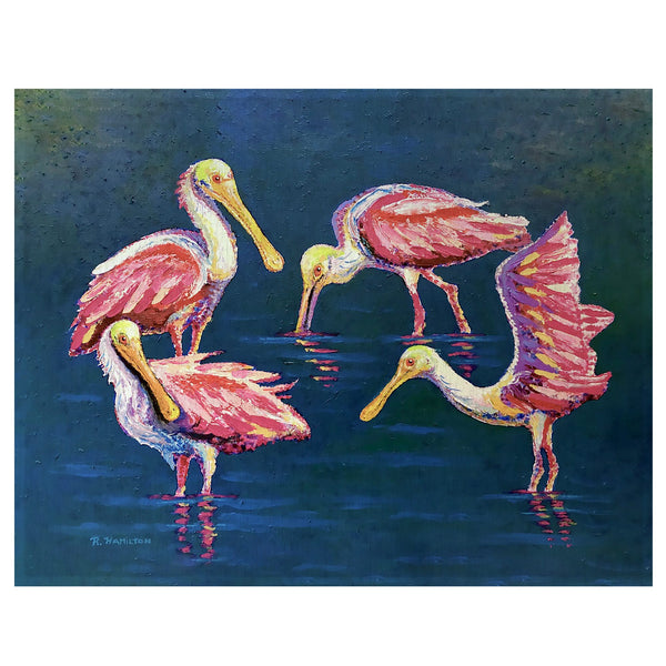 Spoonbill Gathering Place Mat Set of 4