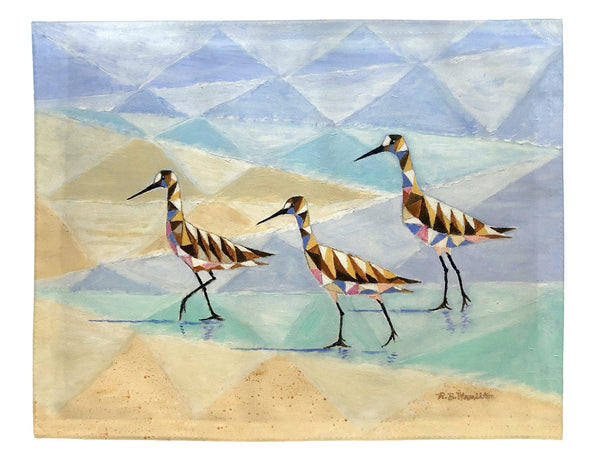 Geometric Sandpiper Place Mat Set of 4